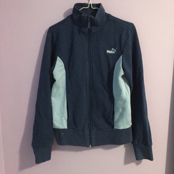 puma track jacket blue